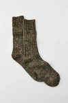 Urban Outfitters Cozy Spacedye Boot Sock In Light Green, Women's At