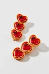 Urban Outfitters Crease-free Hair Clip Set In Berry, Women's At