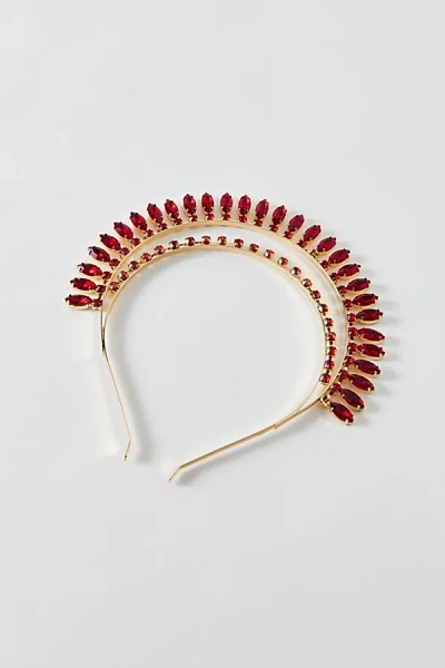 Urban Outfitters Crimson Crown Halo Headband In Gold, Women's At