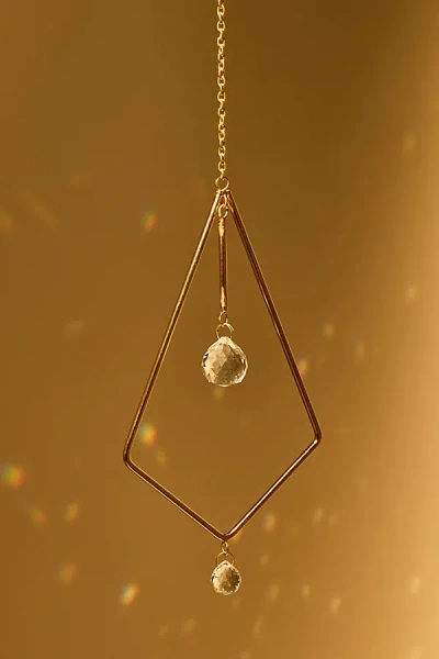 Urban Outfitters Crystal Prism Dangle Wall Hanging In Gold At