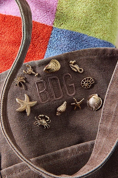 Urban Outfitters Curated Mix & Match Brooches Set In Gold Playful At