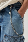 Urban Outfitters Curb Link & Pearl Wallet Chain In Silver, Men's At  In Silver