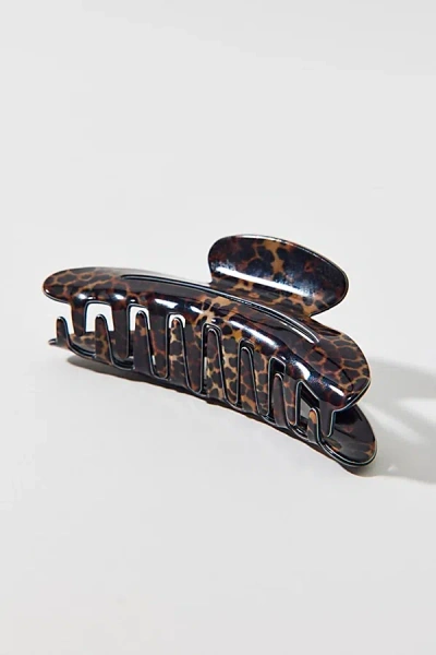 Urban Outfitters Curved Leopard Print Claw Clip In Leopard Print, Women's At