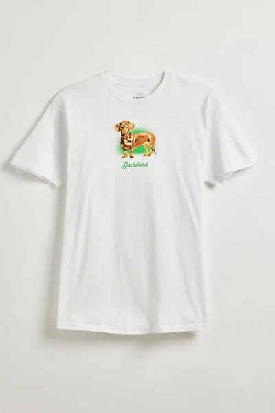 Urban Outfitters Dachshund Tee In White, Men's At