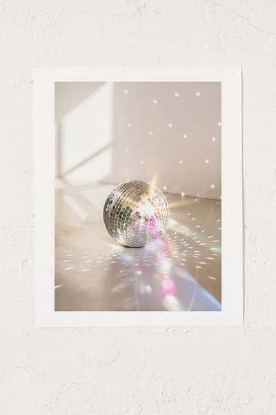 Urban Outfitters Dagmar Pels Glitz Glam Disco Ball Art Print At  In White