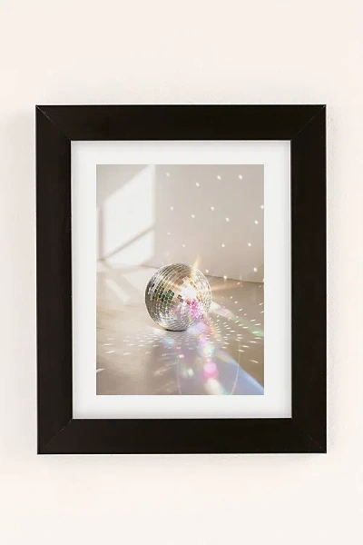 Urban Outfitters Dagmar Pels Glitz Glam Disco Ball Art Print In Modern Black At  In Multi