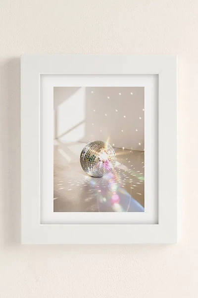 Urban Outfitters Dagmar Pels Glitz Glam Disco Ball Art Print In Modern White At