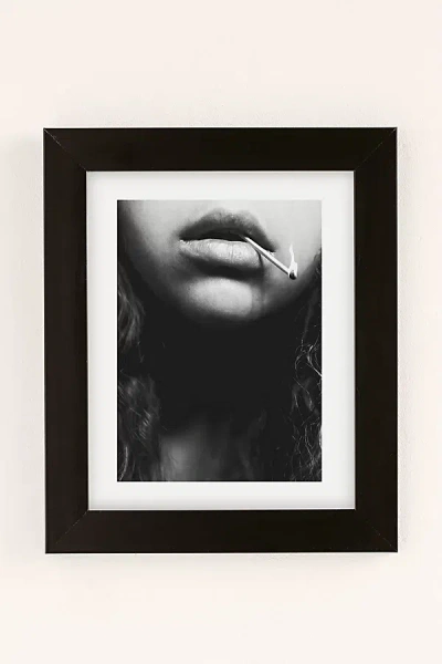 Urban Outfitters Dagmar Pels Livin On The Edge Art Print In Black Matte Frame At