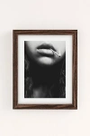 Urban Outfitters Dagmar Pels Livin On The Edge Art Print In Walnut Wood Frame At  In Brown