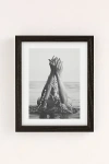 Urban Outfitters Dagmar Pels Wild And Free Just Like The Sea Art Print In Black Wood Frame At  In White