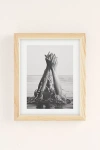 Urban Outfitters Dagmar Pels Wild And Free Just Like The Sea Art Print In Natural Wood Frame At  In Multi