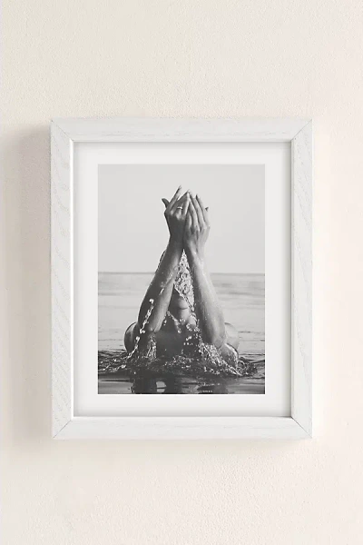 Urban Outfitters Dagmar Pels Wild And Free Just Like The Sea Art Print In White Wood Frame At