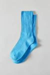 Urban Outfitters Dahlia Everyday Ribbed Crew Sock In Light Blue, Women's At  In Blue