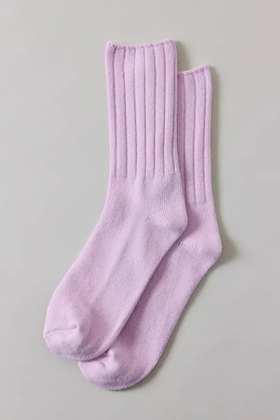 Urban Outfitters Dahlia Everyday Ribbed Crew Socks In Mulberry, Women's At  In Multi