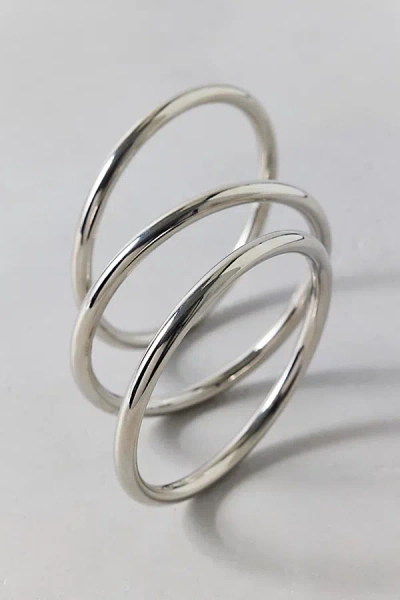 Urban Outfitters Daily Cool Bangle Bracelets Set In Silver, Women's At