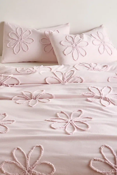 Urban Outfitters Daisy Tufted Core Duvet Cover In Pink At