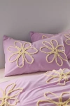 Urban Outfitters Daisy Tufted Core Sham Set In Lavender Yellow Combo At  In Purple