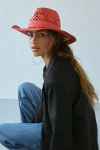Urban Outfitters Dakota Straw Cowboy Hat In Red, Women's At