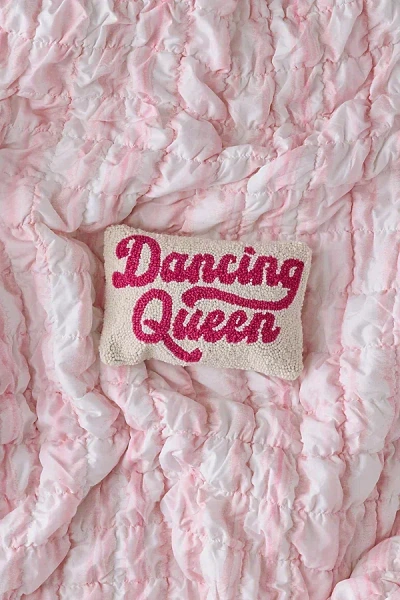Urban Outfitters Dancing Queen Tufted Wool Throw Pillow In Dancing Queen At  In Pink