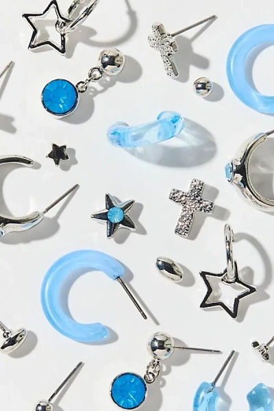 Urban Outfitters Danielle Daze Multi Earrings Set In Light Blue, Women's At  In Gold