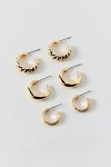 Urban Outfitters Danika Multi Hoop Earring Set In Gold, Women's At
