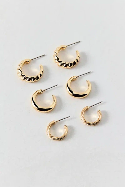 Urban Outfitters Danika Multi Hoop Earring Set In Gold, Women's At