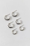 Urban Outfitters Danika Multi Hoop Earring Set In Silver, Women's At