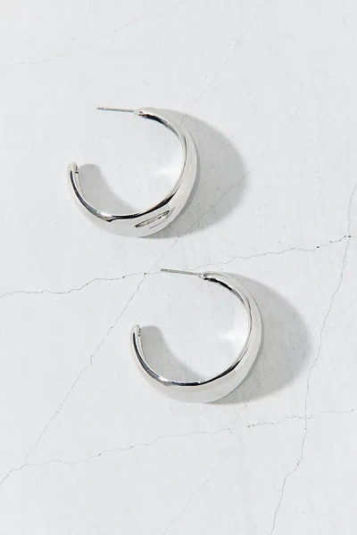 Urban Outfitters Daphne Essential Oversized Hoop Earring In Silver, Women's At