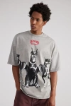 Urban Outfitters Death Row Records Doberman Graphic Tee In Grey, Men's At