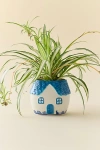 Urban Outfitters Delft House Ceramic Planter In Blue At