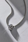 Urban Outfitters Delicate Skull Necklace In Silver, Women's At  In Metallic