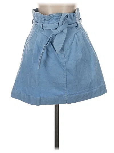 Pre-owned Urban Outfitters Denim Skirt In Blue