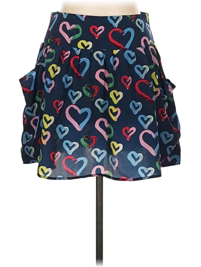 Pre-owned Urban Outfitters Denim Skirt In Blue