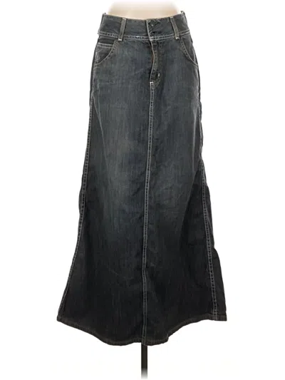 Pre-owned Urban Outfitters Denim Skirt In Gray