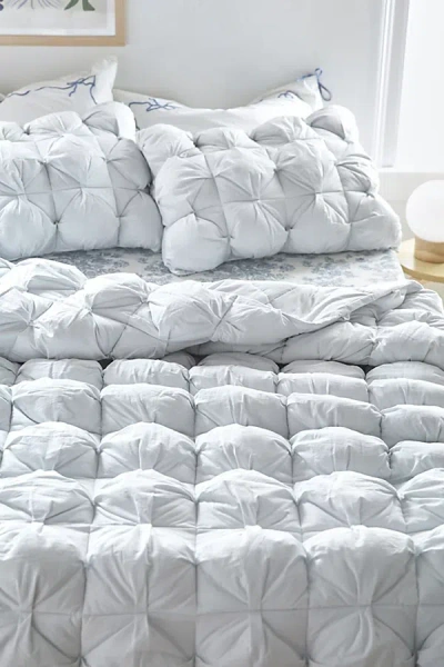 Urban Outfitters Diamond Puff Comforter In Lunar Rock At  In White