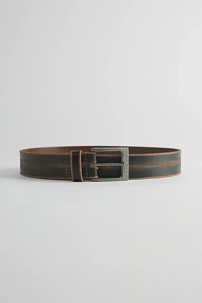 Urban Outfitters Distressed Leather Belt In Black, Men's At