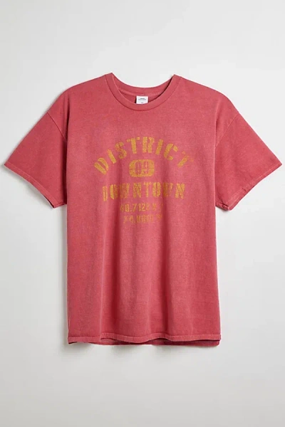 Urban Outfitters District Downtown Tee In Red, Men's At