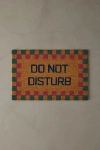 Urban Outfitters Do Not Disturb Checkerboard Coir Doormat At