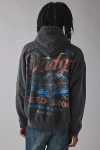 Urban Outfitters Dodge Speed Shop Graphic Hoodie Sweatshirt In Washed Black, Men's At  In Black