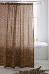 Urban Outfitters Dolores Leopard Shower Curtain In Gold At  In Gold