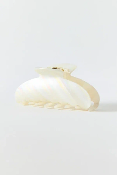 Urban Outfitters Don't Wait Up Claw Clip In Cream Stripe, Women's At  In White