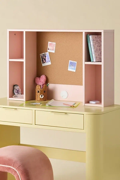 Urban Outfitters Doraine Desktop Storage Hutch In Pink At