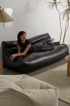 Urban Outfitters Dylan Faux Leather Bean Bag Sofa In Black At