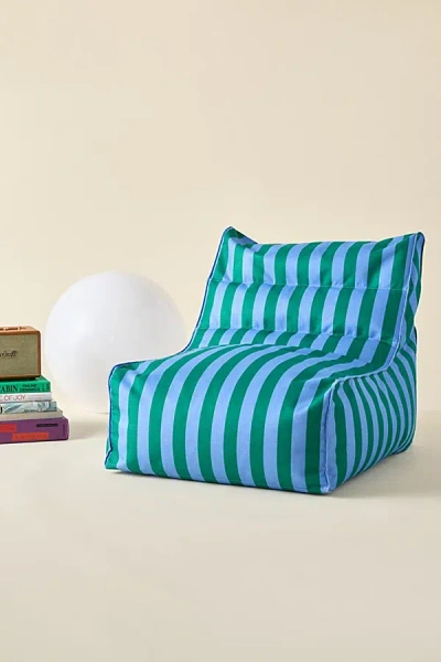 Urban Outfitters Dylan Striped Bean Bag Chair In Blue At