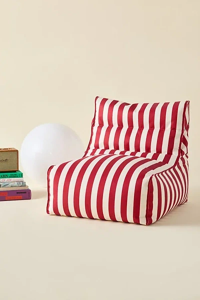 Urban Outfitters Dylan Striped Bean Bag Chair In Red At