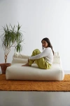 Urban Outfitters Dylan Velvet Bean Bag Sofa In Ivory At