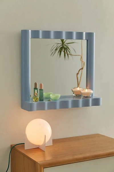 Urban Outfitters Ebba Wall Mirror Shelf In Lavender At