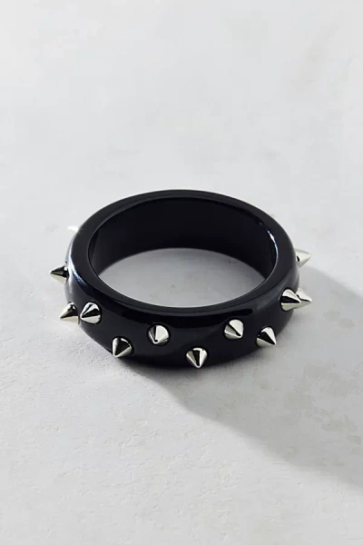 Urban Outfitters Edgy Studded Bangle Bracelet In Black, Women's At