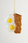 Urban Outfitters Eggs And Bacon Glittered Glass Ornament In White At  In White