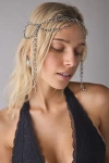 Urban Outfitters Elaine Draped Chain Head Piece In Silver, Women's At  In Metallic
